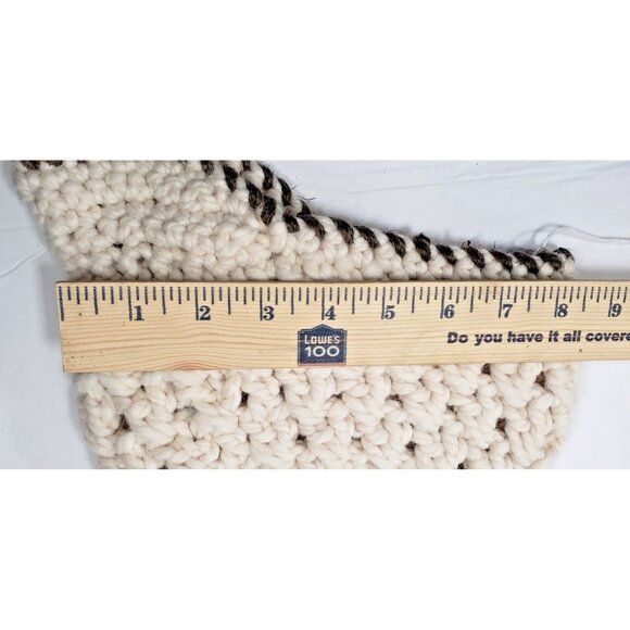 Hand Crocheted Newsboy Hat Cap Handmade Beige w/Large Brown Button NWT - Picture 5 of 5